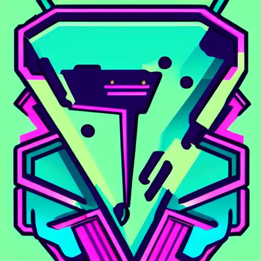 Image similar to 9 0 s pizza party team logo, esports vector logo art. neon colors. vaporwave. trending on artstation, artgerm. 4 k.