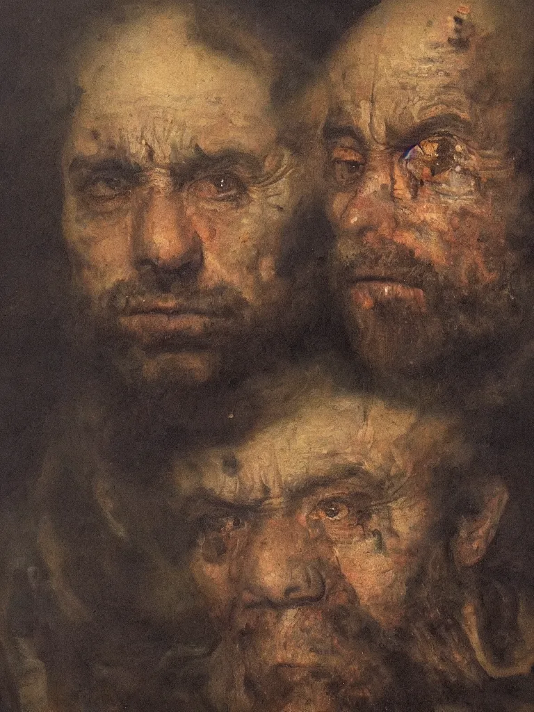 Prompt: portrait of joe rogan painted by rembrandt, oil painting, baroque painting, impacto technique, highly detailed, 4 k