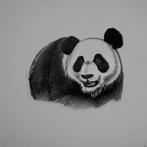 Image similar to panda sketch