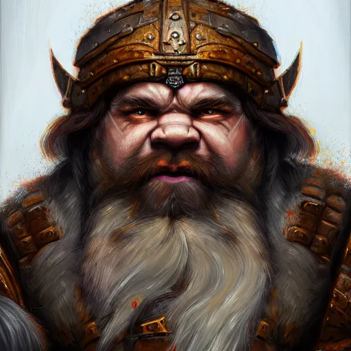 Image similar to portrait painting of a dwarven berserker, sharp focus, award - winning, trending on artstation, masterpiece, highly detailed, intricate. art by aurore folny