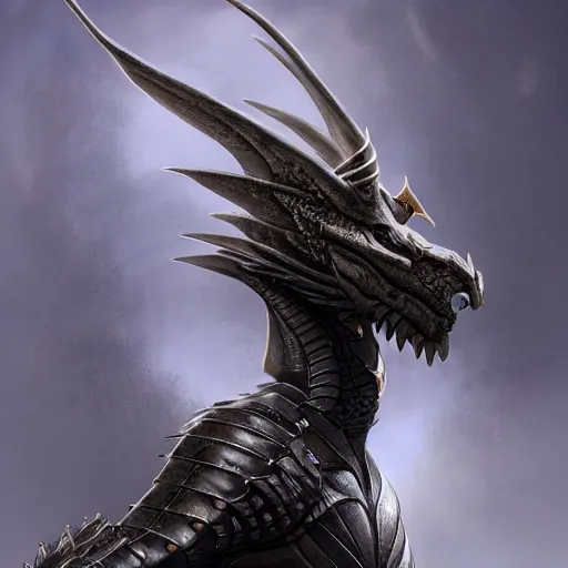 Prompt: stunning cinematic elegant back end shot while looking up at a beautiful female knight, but as an anthropomorphic female dragon, well designed highly detailed cute female dragon head with slick eyes, looking back at the camera, well armored, sharp claws, arms crossed, HD octane render, fantasy, furry art, Artstation, Deviantart, Furaffinity