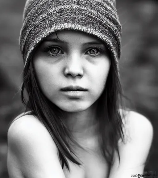 Image similar to a beautiful girl portrait, faded mountain background, realism tattoo, in the style of den yakovlev, black and white, hyper realistic, highly detailed