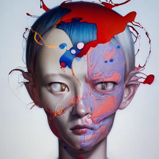 Image similar to prompt : figurative unique portrait soft light painted by james jean and katsuhiro otomo and erik jones, inspired by akira anime, smooth face feature, intricate oil painting, high detail illustration, sharp high detail, manga and anime 1 9 9 9