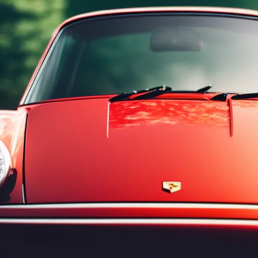 Image similar to close up photo of a porsche 9 1 1 9 6 4, cinematic, shallow dof, 3 5 mm, 4 k, macro