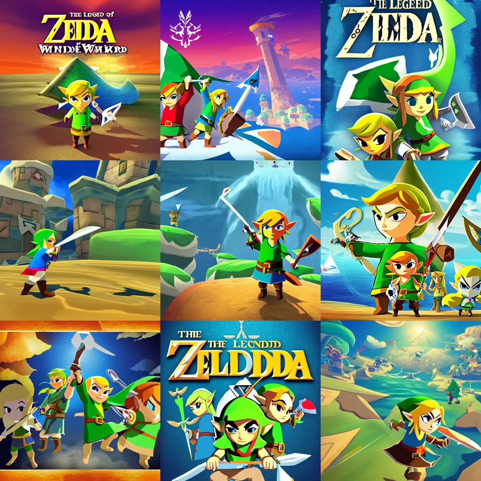 Prompt: The Legend of Zelda The Wind Waker