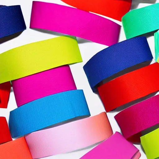 Prompt: colorful tyvek wristbands party