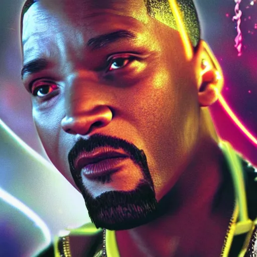 Image similar to Will Smith playing as blade Digital art 4K detail