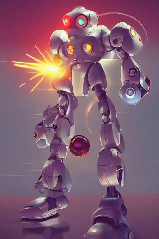 Image similar to metabots medabots medarotto medarot robot minimalist comics, behance hd by jesper ejsing, by rhads, makoto shinkai and lois van baarle, ilya kuvshinov, rossdraws global illumination ray tracing hdr radiating a glowing aura