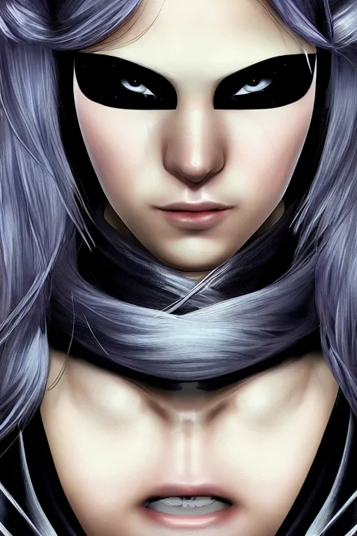 Prompt: heroine, beautiful, female Ninja,ultra detailed, digital art, 8k ,character ,realistic, portrait, hyperrealistic