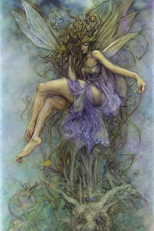 Image similar to a faerie by brian froud