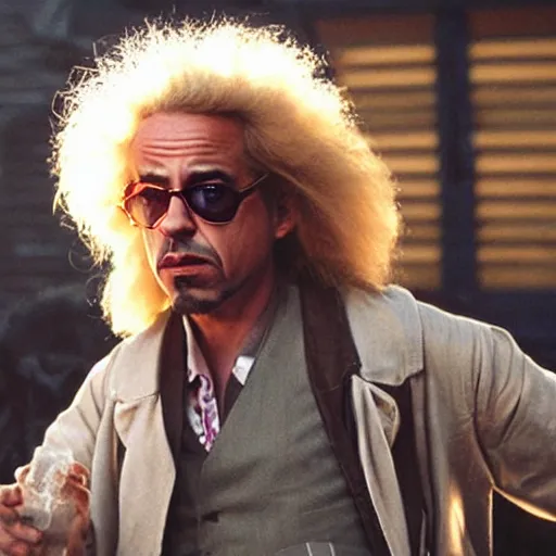 Image similar to robert downey jr as doc brown