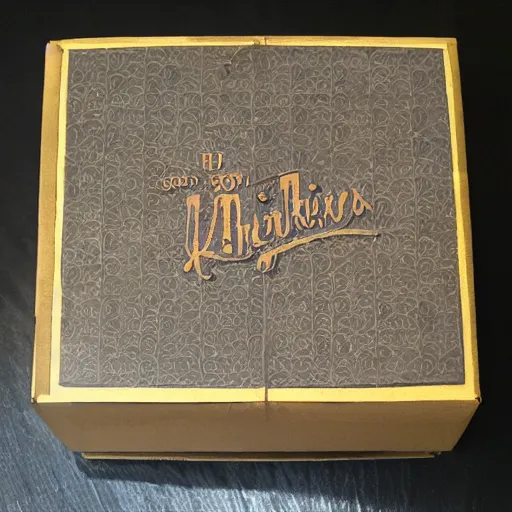 Image similar to vintage craft paper gift box for men, old school