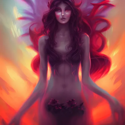 Image similar to I live between heaven and hell by Ross Tran