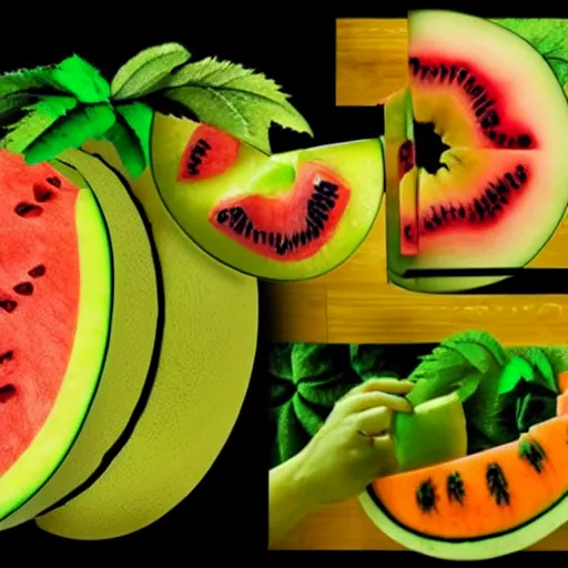 Image similar to fruit carving melon