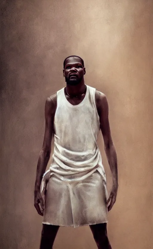 Image similar to kevin durant wearing rick owens by zhaoming wu, nick alm