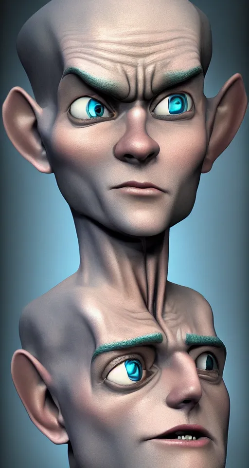 Prompt: megamind incredibly detailed photorealistic digital artwork