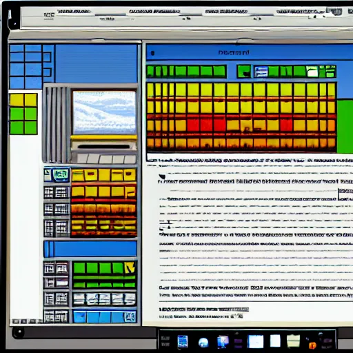 Image similar to windows 3. 1 computer screenshot
