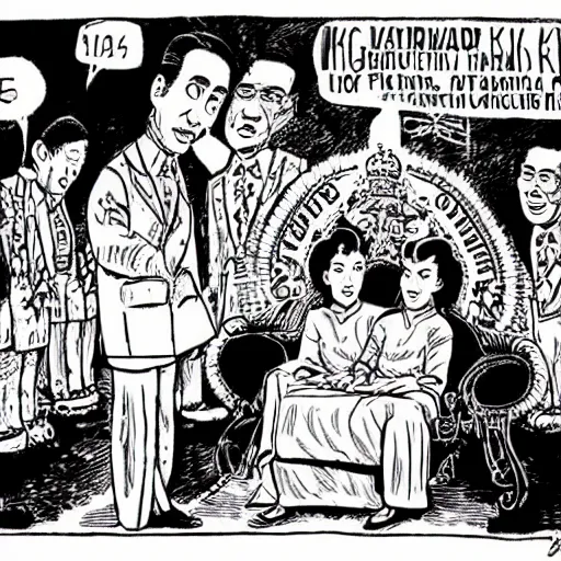 Image similar to King of Thailand appears in Robert Crumb cartoon