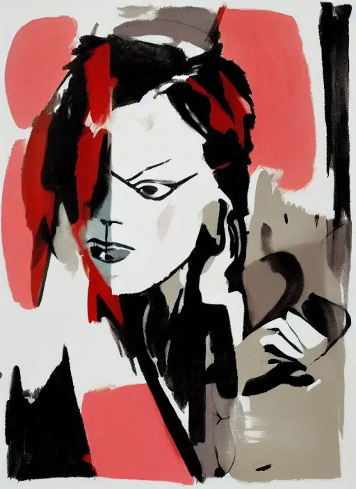 Image similar to Twin Peaks artwork by David Downton