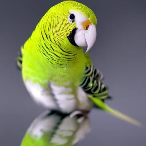 Image similar to a budgie melting