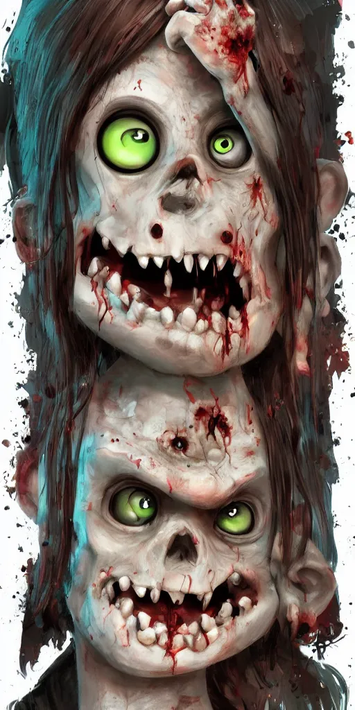 Image similar to cute zombie character designed by disney and pixar , movie poster, highly detailed, digital painting, artstation, concept art, cinematic, sharp focus, illustration