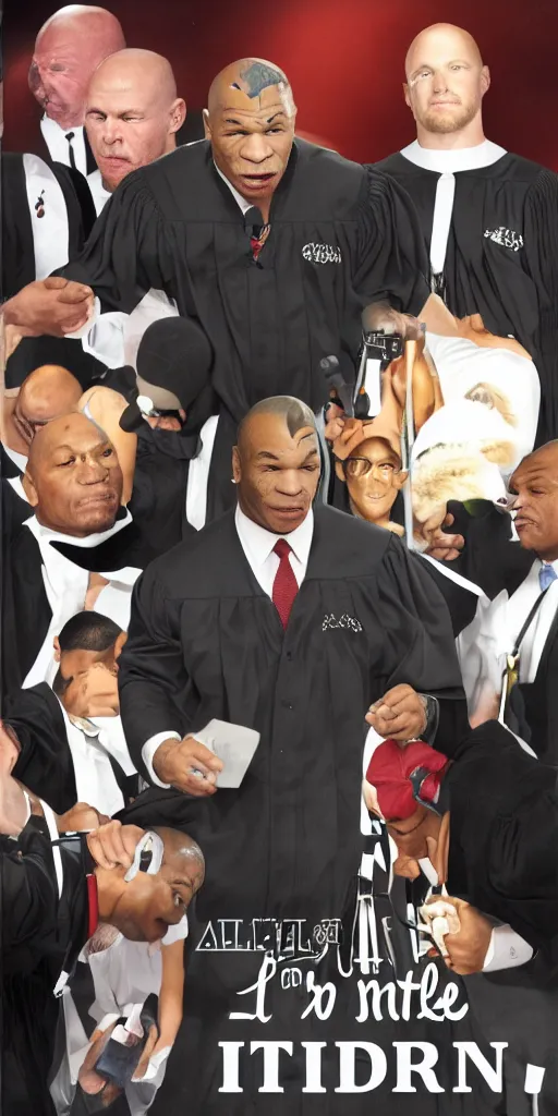 Image similar to all rise and please welcome judge mike tyson