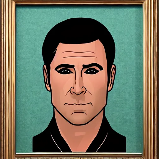 Image similar to A highly detailed award winning masterpiece portrait of Sterling Archer, 4k