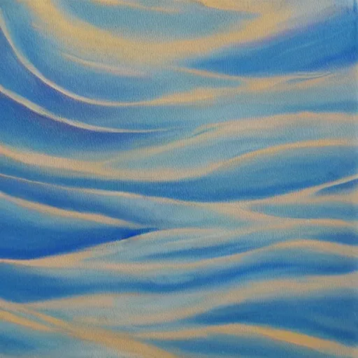 Image similar to different shades of blue oil painting