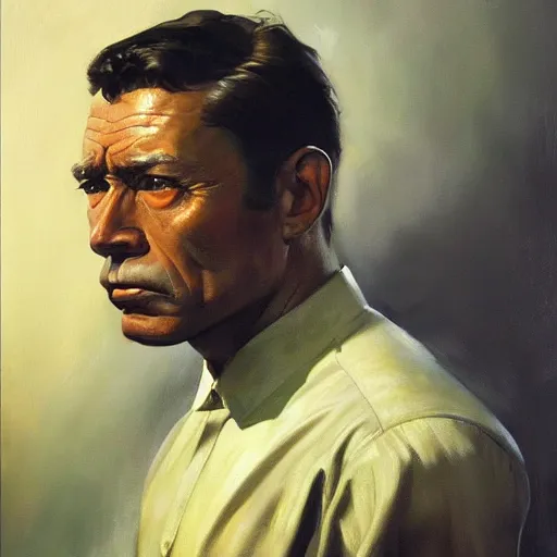 Prompt: ultra realistic portrait painting of hugh jackson, art by frank frazetta, 4 k, ultra realistic, highly detailed, epic lighting