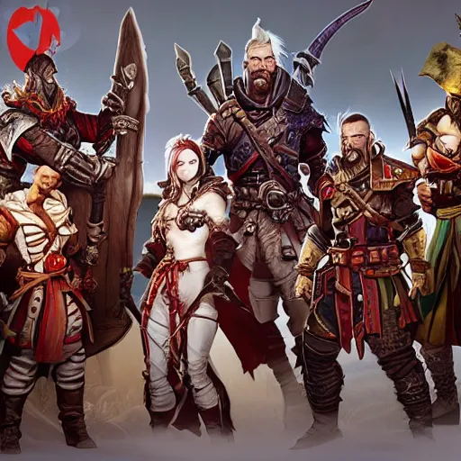Image similar to 4 adventurers divinity original sin 2 taking group photo