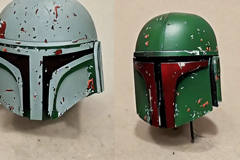 Image similar to battle damaged boba fett