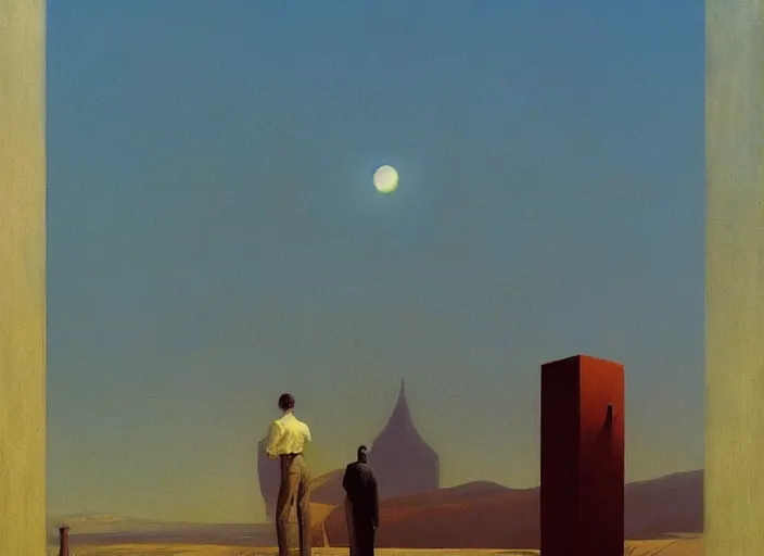 Image similar to 🦭🌅🌻, science fiction, Edward Hopper and James Gilleard, Zdzislaw Beksinski, highly detailed