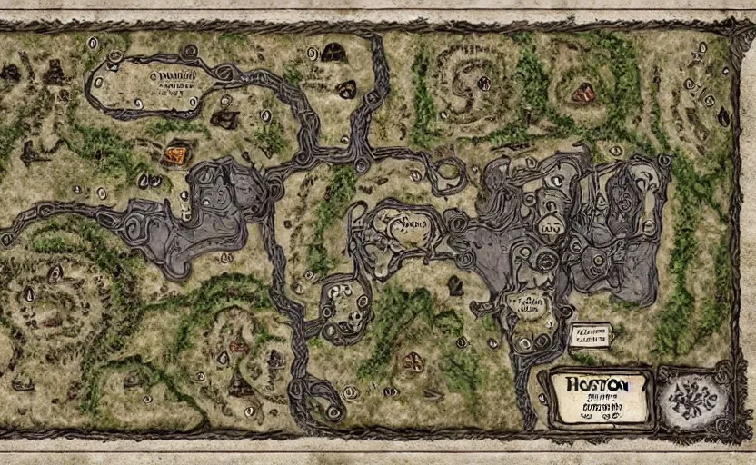 Image similar to Haunted dungeon map, D&D map