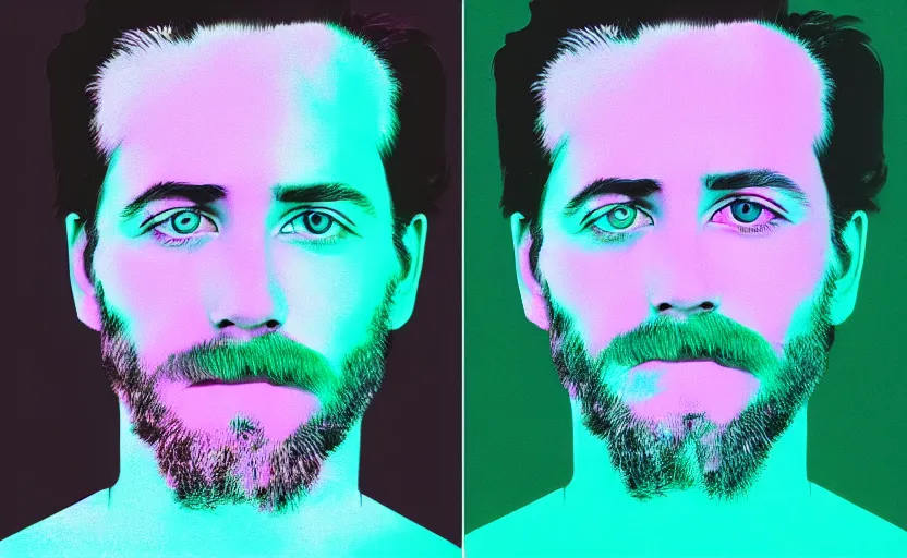 inverted colors portrait, Stable Diffusion