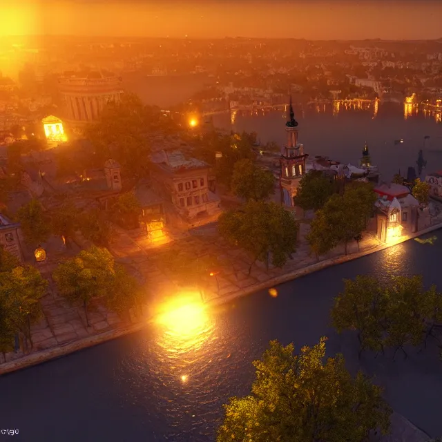 Prompt: lviv island night, 8 k ultra realistic, lens flare, atmosphere, glow, detailed, intricate, full of colour, led lighting, 4 k, hyperrealistic, focused, extreme details, unreal engine 5, masterpiece