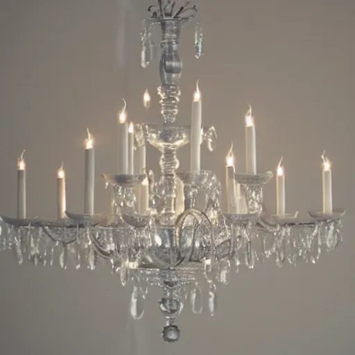 Image similar to a beautiful chandelier full of candles