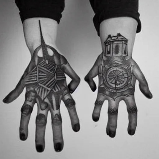 Image similar to a stupid tattoo on a hand