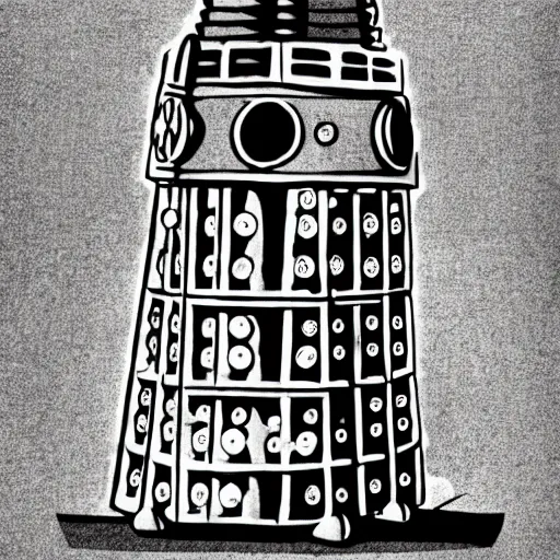 Prompt: The church of Dalek