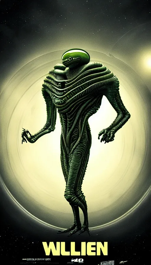 Image similar to exquisite alien poster art by weta studio, 8 k, denoised