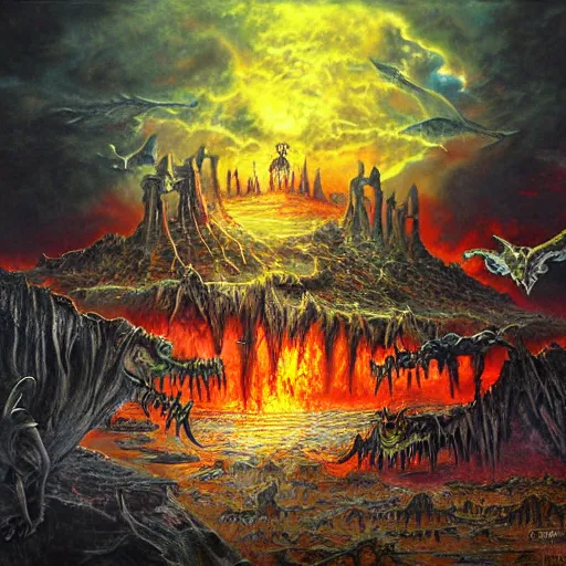 demonic hellscape by christian riese lassen | Stable Diffusion | OpenArt