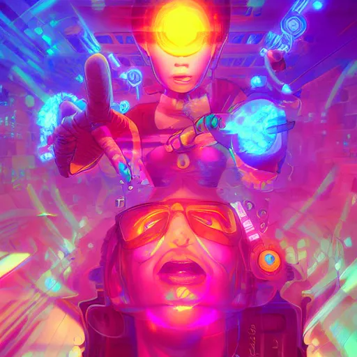 Image similar to skill magic geek inside matrix deepdream radiating a glowing aura stuff loot legends stylized digital illustration video game icon artstation lois van baarle, ilya kuvshinov, rossdraws,