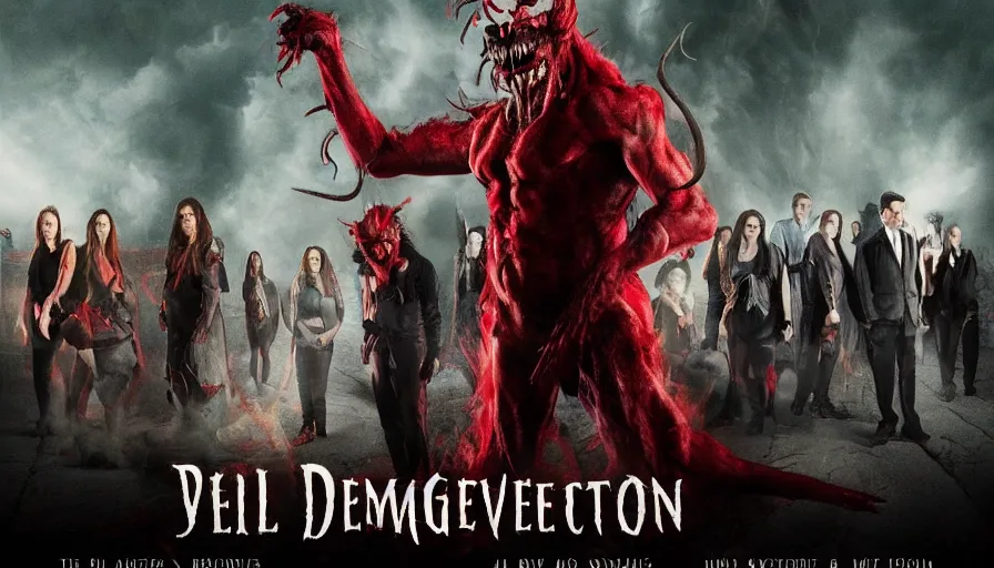 Image similar to Big budget movie about descarte's evil demon
