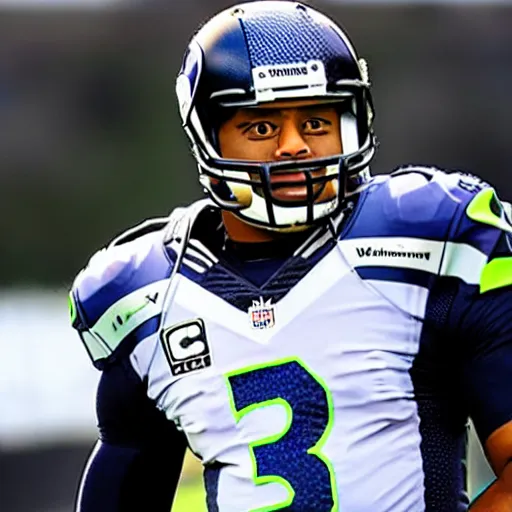 Image similar to russell wilson as a turtle