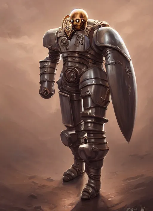 Image similar to warforged cleric, fullmetal alchemist, Ivan Aivakovsky, Boris Vallejo, epic fantasy character art, D&D Concept Art, full length, Realistic, Regal, Refined, Detailed Digital Art, Oil Paining, Exquisite detail, post-processing, masterpiece, Cinematic Lighting, Unreal Engine, 8k, HD