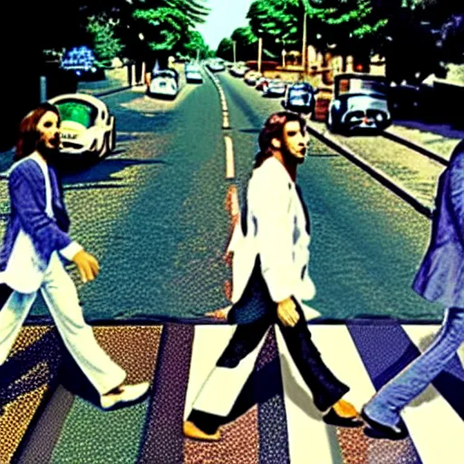 Prompt: abbey road racist