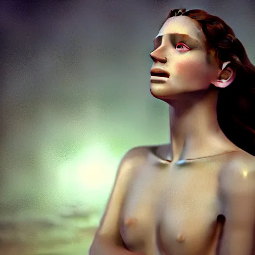 Image similar to photographic portrait of a stunningly beautiful renaissance replicant female in soft dreamy light at sunset, contemporary fashion shoot, by edward robert hughes, annie leibovitz and steve mccurry, david lazar, jimmy nelsson, breathtaking, 8 k resolution, extremely detailed, beautiful, establishing shot, artistic, hyperrealistic, beautiful face, octane render