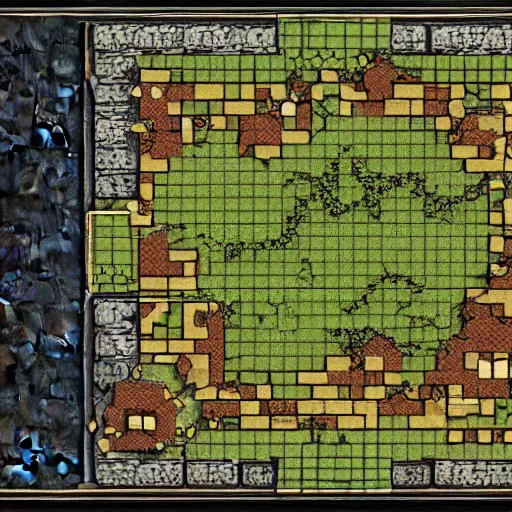Prompt: DnD digital battlemap, grid. Steili Dungeon. 4k battlemap