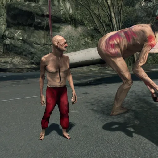 Prompt: Gollum gta V style