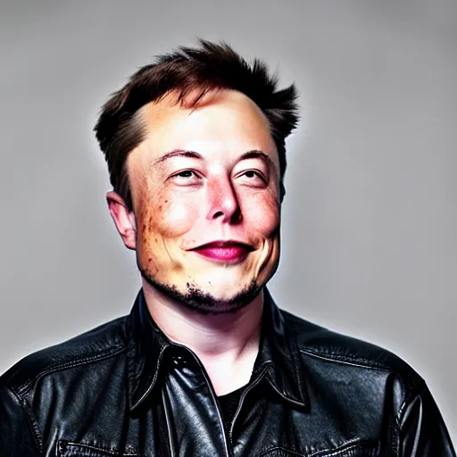 Image similar to A portrait photo of Elon Musk teams up with a teenage Elon Musk, perfect faces, 50 mm, award winning photography