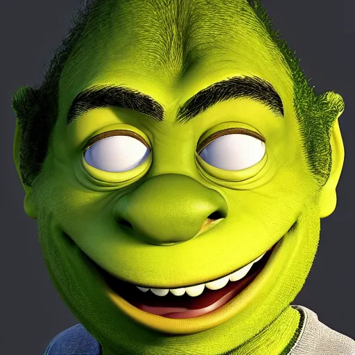 Prompt: shreck mug shot